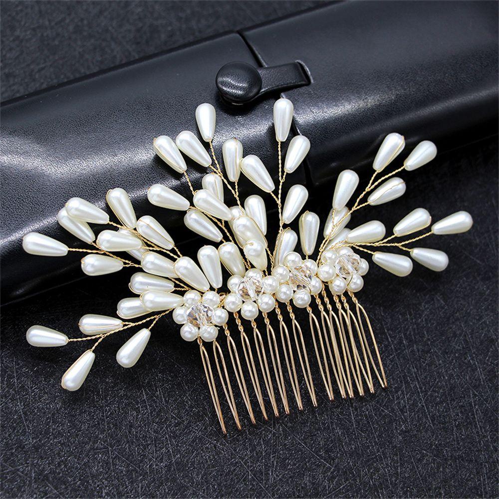 Lược Cài Tóc Handmade Hình Hoa Xinh Xắn MIHAN1 Dành Cho Cô Dâu