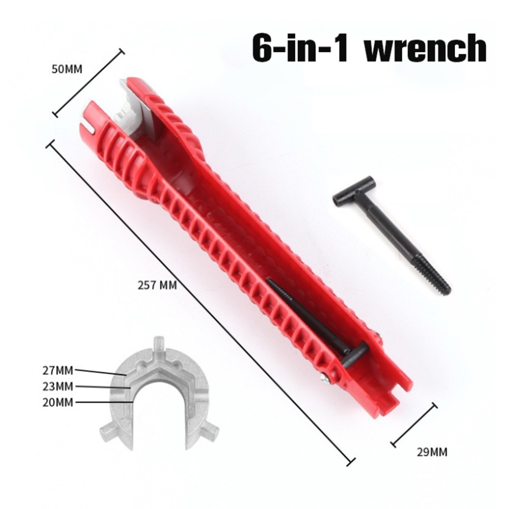 8 Trong 1 Cờ lê chống trượt Nhà bếp Sửa chữa Chậu rửa Cờ lê trong phòng tắm Lắp ráp vòi lắp đặt hệ thống ống nước Cờ lê lắp đặt hệ thống ống nước Dụng cụ gia đình