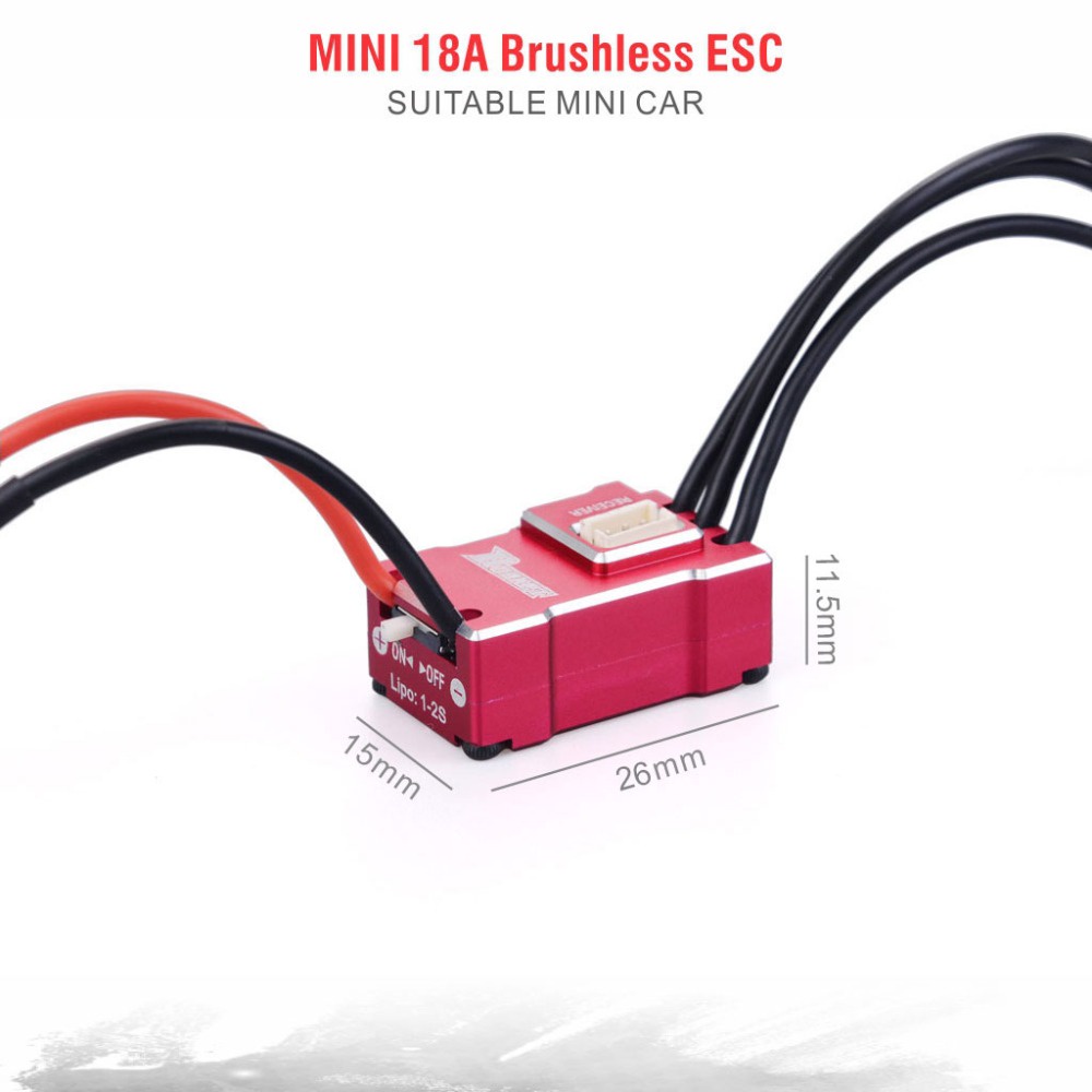 Động Cơ Không Chổi Than Mini 1410 2500KV 3500KV 5500KV 7500KV 9500KV 18A ESC Cho 1/24 1/28 1/32 Kyosho Mini-Z AWD RC