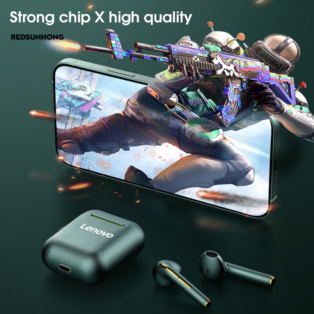 LENOVO Tai Nghe Nhét Tai RSH.z Không Dây Kết Nối Bluetooth 5.0 Âm Thanh Stereo Sống Động