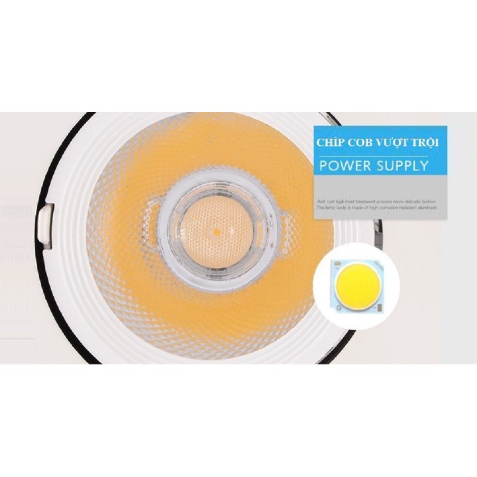 Đèn Led Âm Trần Đế Xoay 360 Độ 20w Chuyên Soi Tranh Rọi Tường Chất Lượng Cao HL Studio