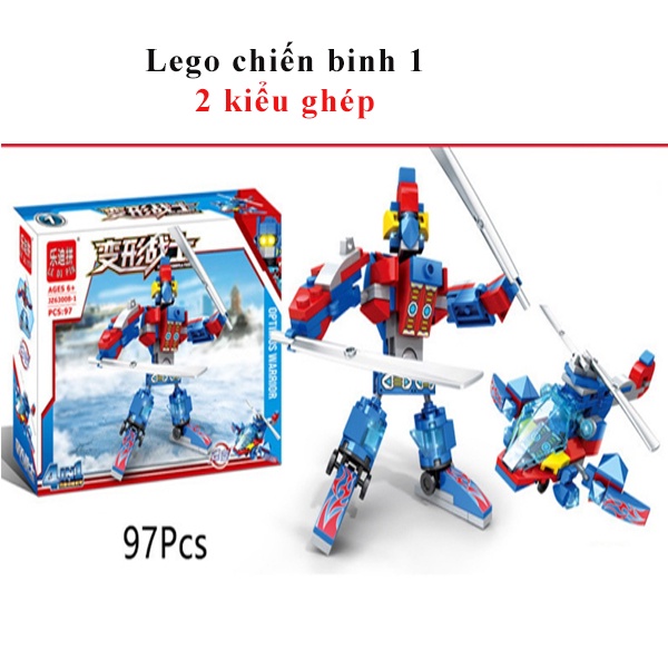 Đồ chơi lắp ráp Lego robot chiến binh người máy 4 in 1 đồ chơi giáo dục phát triển tư duy sáng tạo
