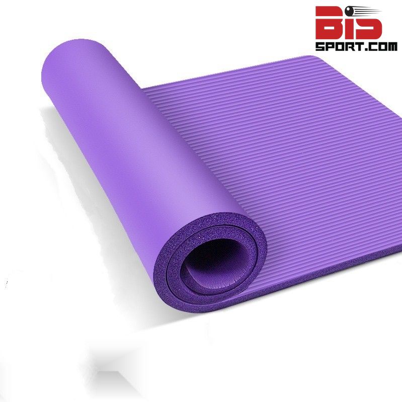 Thảm Tập Yoga TPE dày 8mm Chống Trượt - Thảm Tập Thể Dục, Gym  - tham tập yoga- Cực Êm, Bám Dính Sàn - Màu Tím