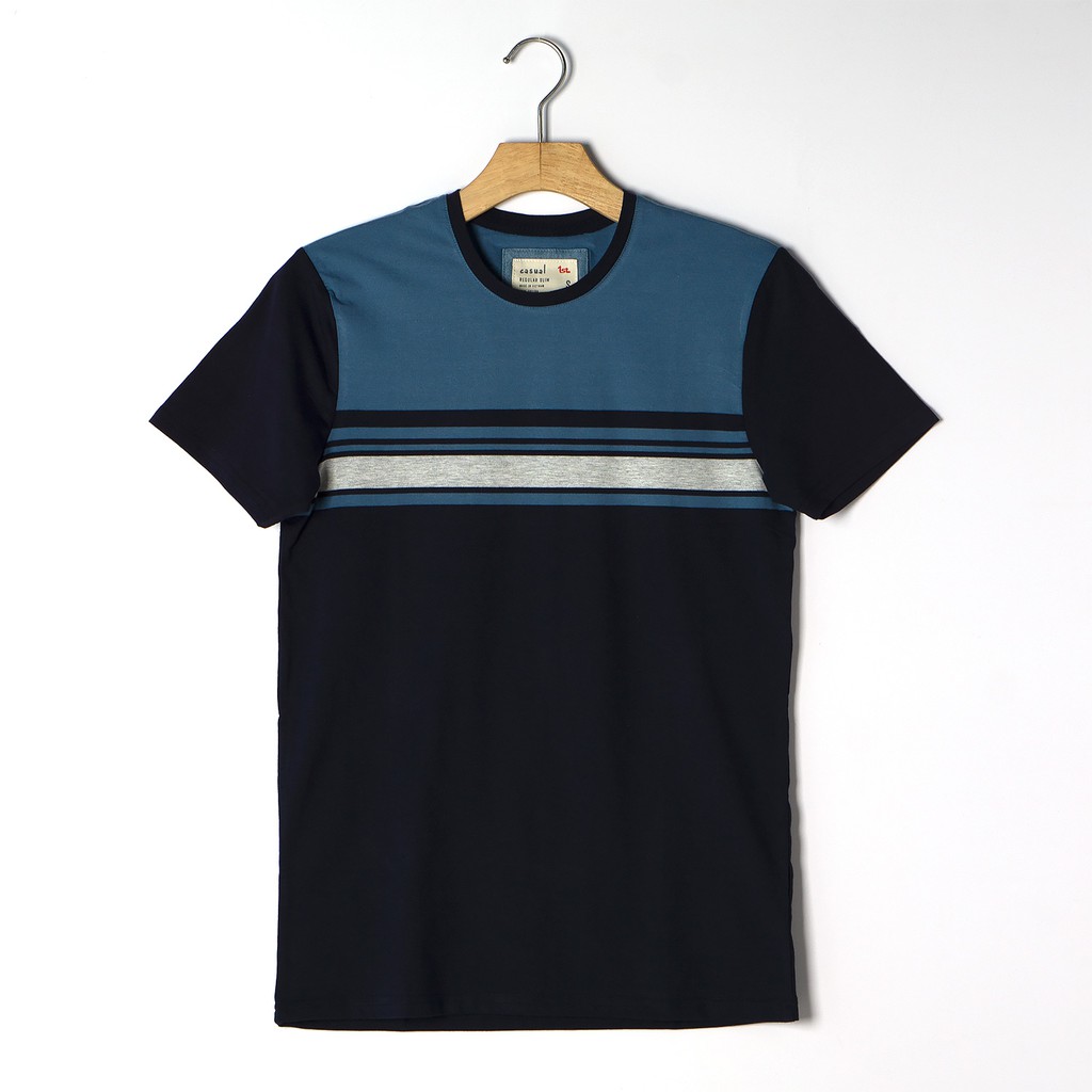 Áo thun nam phông trơn Casual 1st cổ tròn tay ngắn cộc, 100% cotton mát mẻ, thích hợp đi làm, đi chơi, du lịch