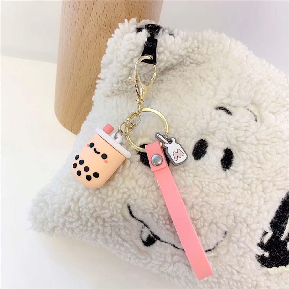 Móc Khóa Silicone Hình Ly Trà Sữa Dễ Thương
