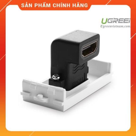 [CHÍNH HÃNG] Hạt Wallplate HDMI âm tường bẻ góc 90 độ Ugreen UG-20318 chính hãng