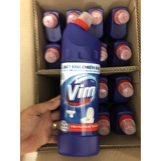 Tẩy bồn cầu vim xanh biển chai 880ml NEW