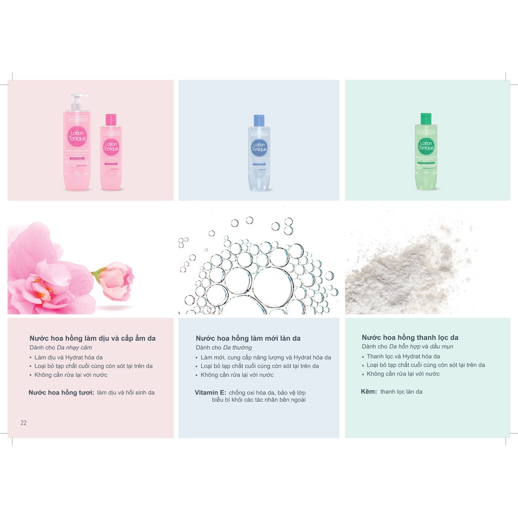 Nước Hoa Hồng Evoluderm Se Khít Lỗ Chân Lông, Dưỡng Ẩm Và Làm Sạch 250ml