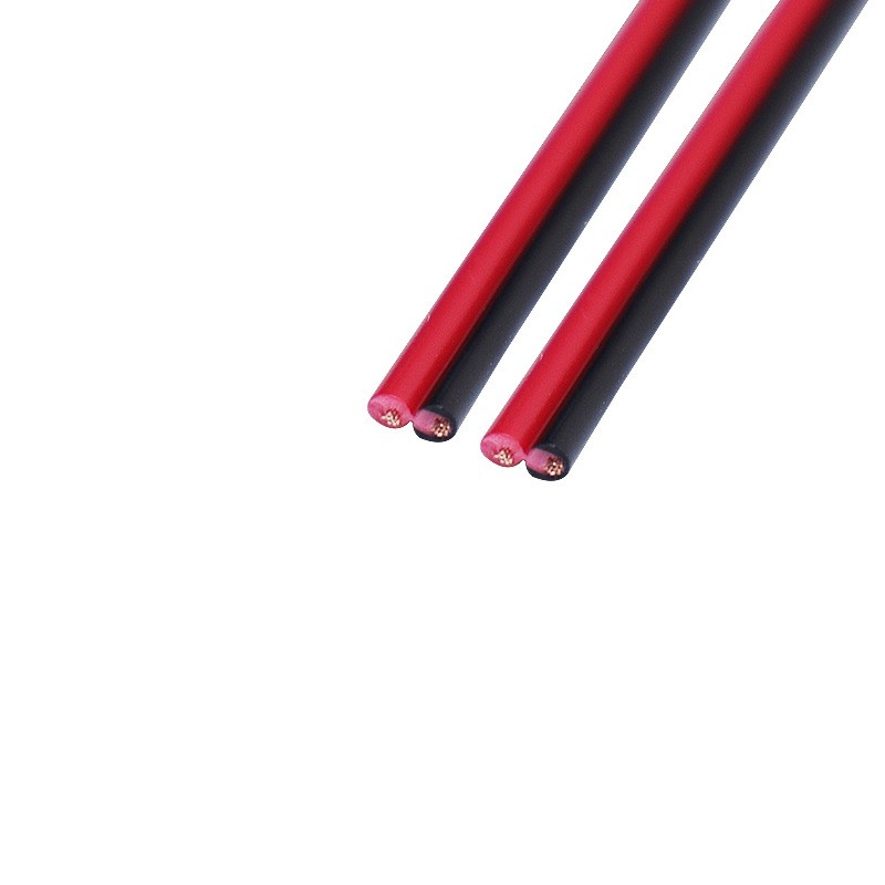 10 mét dây điện đôi 24AWG đồng nguyên chất vuông đen đỏ lõi 2 x 0.2mm - LK0192
