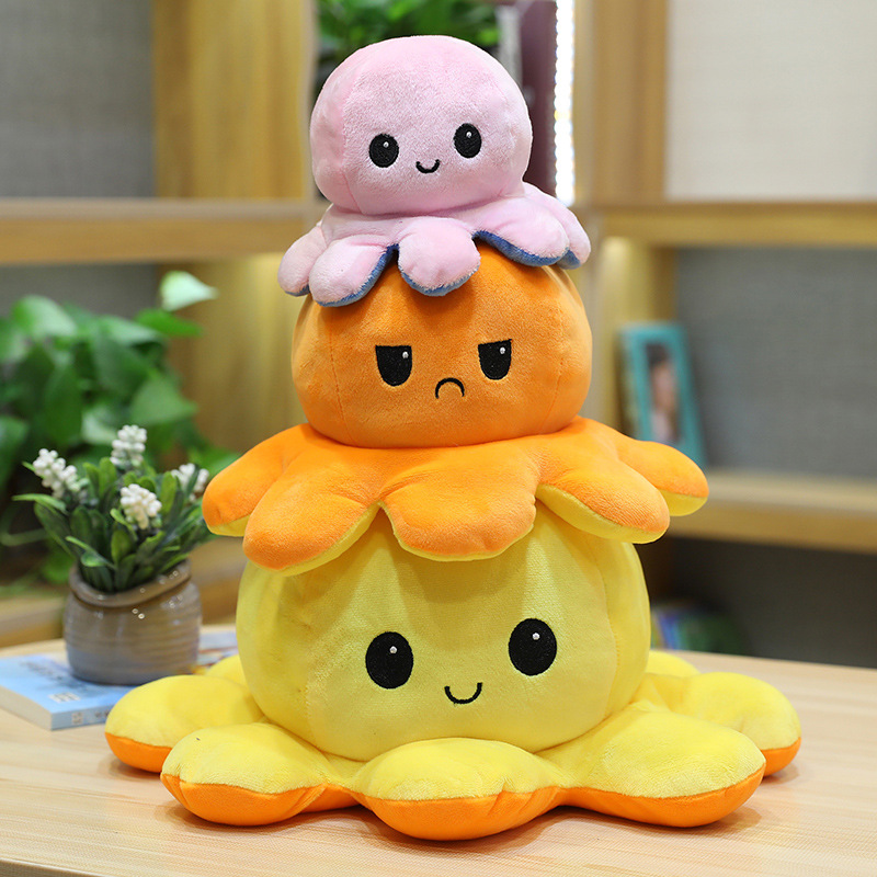 Flip Octopus Doll Gifts Reversible Octopus TIKTOK TeeTurtle Reversible Bipolar Plushie Octopus doll Stuffed Toys Gifts for Kids