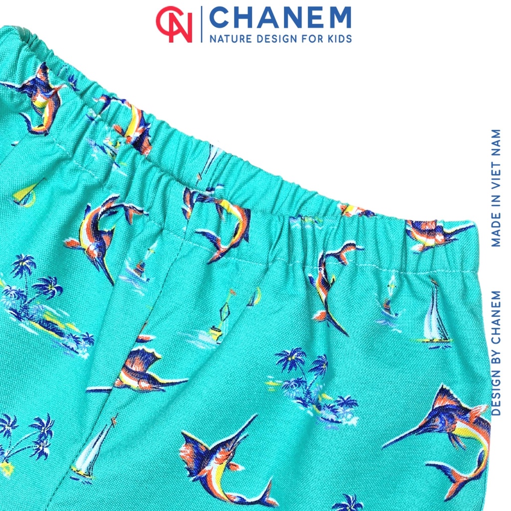Quần short đùi bé gái/bé trai chất thô cotton mềm thoáng mát KENNY - CHANEM - Fashion Design For Kids