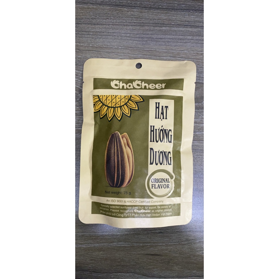 Hạt Hướng Dương Nguyên Vị Chacheer Vedan Túi 130G