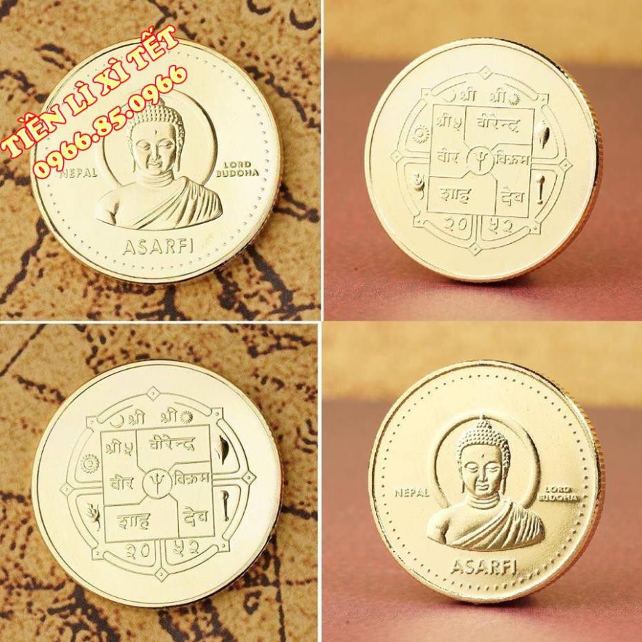 [PHONG THỦY] Xu may mắn - Hình Phật Nepal