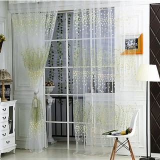 Rèm cửa bằng vải voan họa tiết hoa tuyệt đẹp