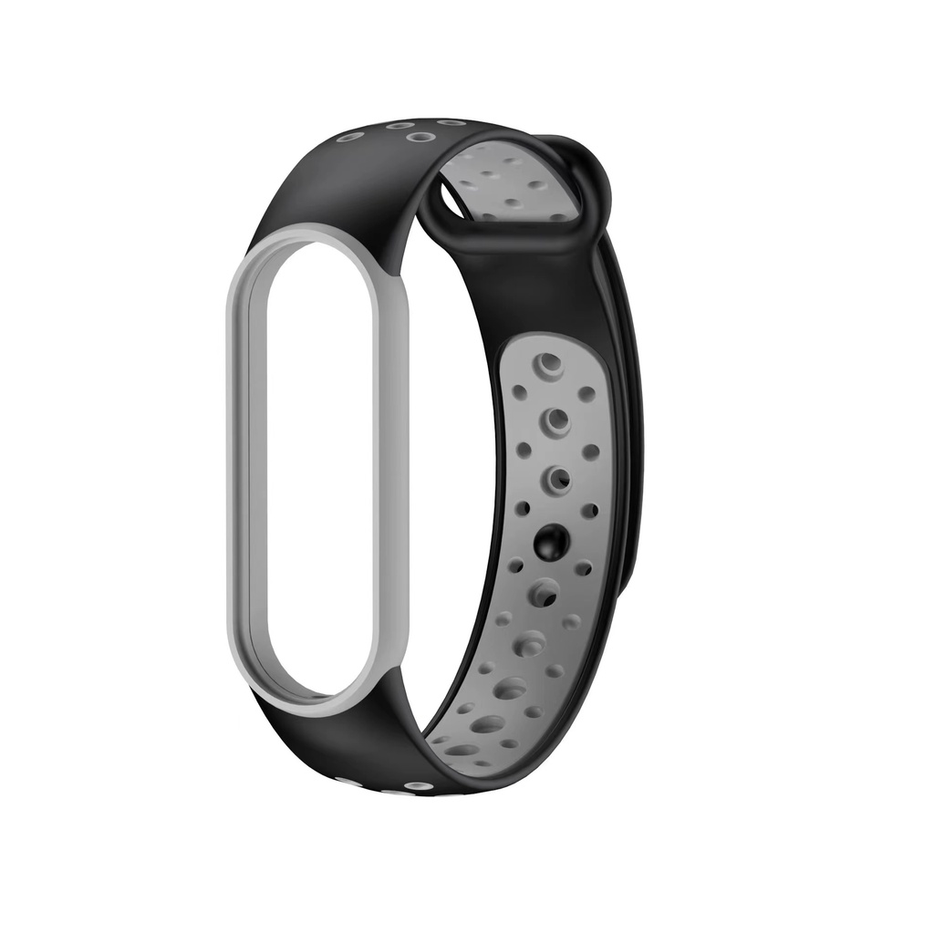 Dây Đeo Thay Thế Chất Liệu Silicon Màu Trơn Cho xiaomi mi band 5 6