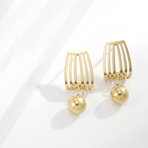 Bông Tai Trái Châu Tòn Ten Titan Ko Đen TT 2676