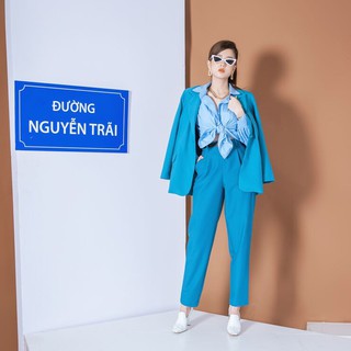 Quần baggy đai liền phối C534 CCHAT