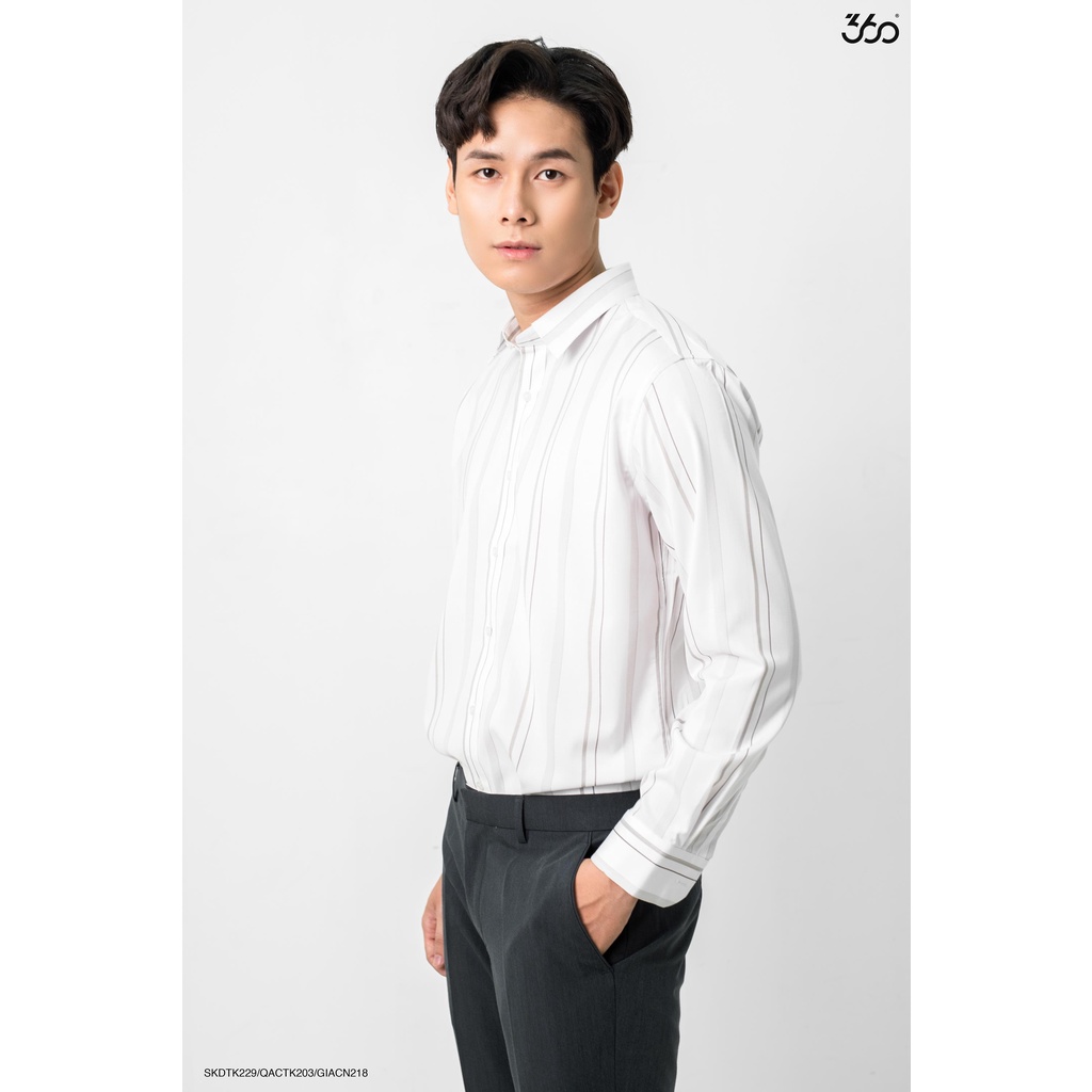Áo sơ mi kẻ sọc cổ bẻ local brand 360Boutique chất liệu cao cấp - SKDTK229 | BigBuy360 - bigbuy360.vn