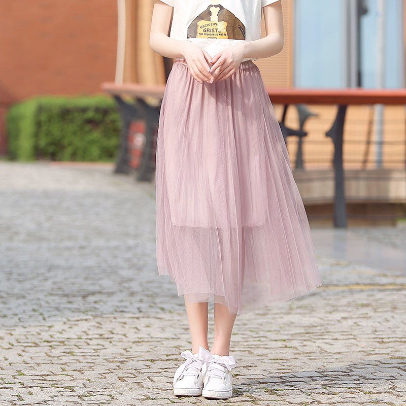 chân váy lưới đỏ-đen-trắng-tím 50-100kg ( cao cấp) | BigBuy360 - bigbuy360.vn