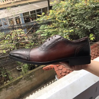 Giày Da Nam DANINO CS10B Da Thật Có Bảo Hành
