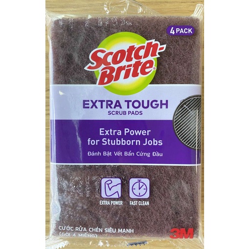Miếng chà rửa Mạnh Hơn Inox Scotch Brite 3M