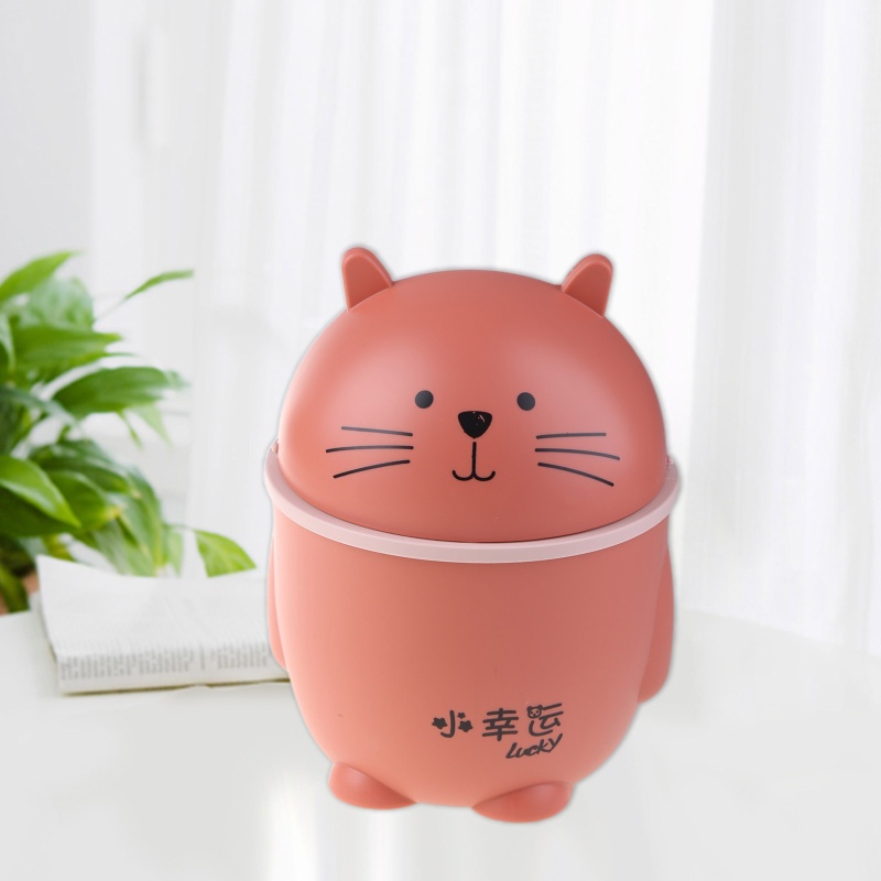 Thùng rác để bàn hình hoạt hình sáng tạo