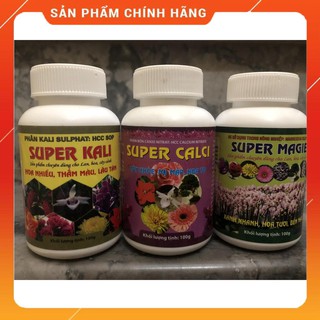 bộ 3 Super canxi, magie, kali dành cho hoa lan cây cảnh.