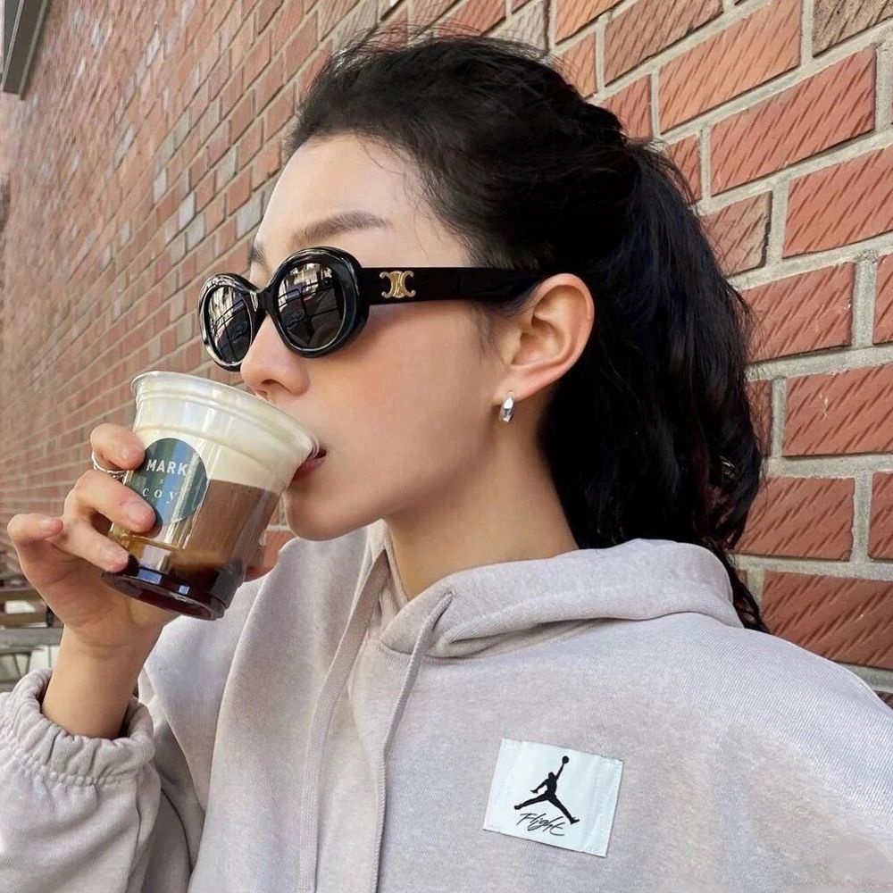 Kính mát gọng kim loại nhiều màu sắc phong cách Hàn Quốc cho nữ