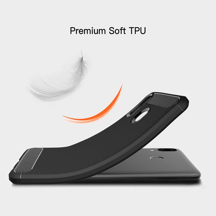 Ốp lưng Samsung A6 A7 A8 Plus A8 Star A9 2018 M20 carbon phay xước chống sốc chống vân tay