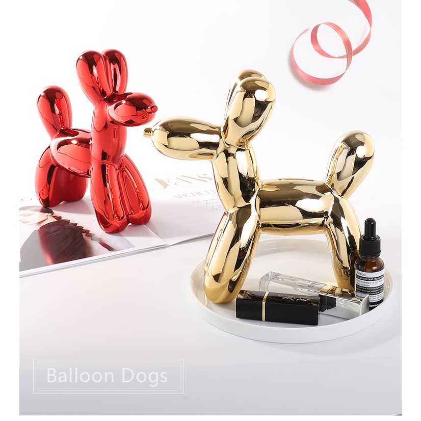 Tượng Balloon Dog để bàn - GOLD/PINK/SILVER/ROSEGOLD/HALF WHITE GOLD