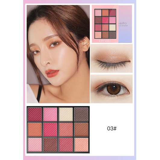 ❤️❤️❤️ Bảng phấn mắt 12 màu School Lameila Eye Shadow chanh xả T5016 ❤️❤️❤️ -PM5-A07T2