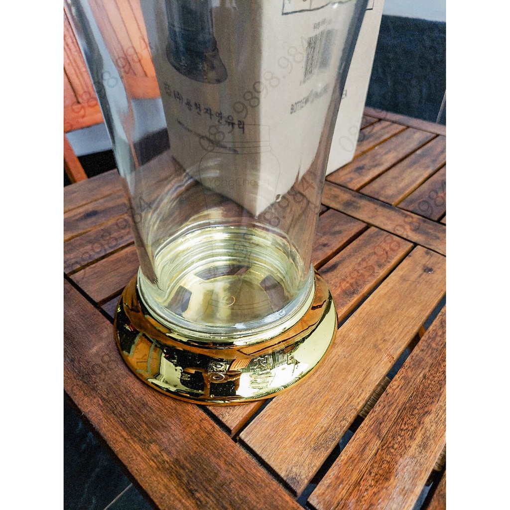 Bình thủy tinh Ngâm rượu 3,5L HÀN QUỐC YongCheon Bầu (Nắp có núm) No90. Hàng cao cấp - Phóng to sâm - Bảo vệ sức khỏe. | BigBuy360 - bigbuy360.vn