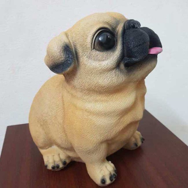 Ống tiết kiệm tiền hình chú chó Pug và chú heo Cute