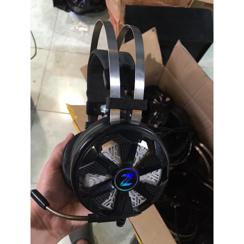 Tai nghe chuyên game Zidli ZH7 7.1 LED 7 màu, rung, USB chính hãng  93%