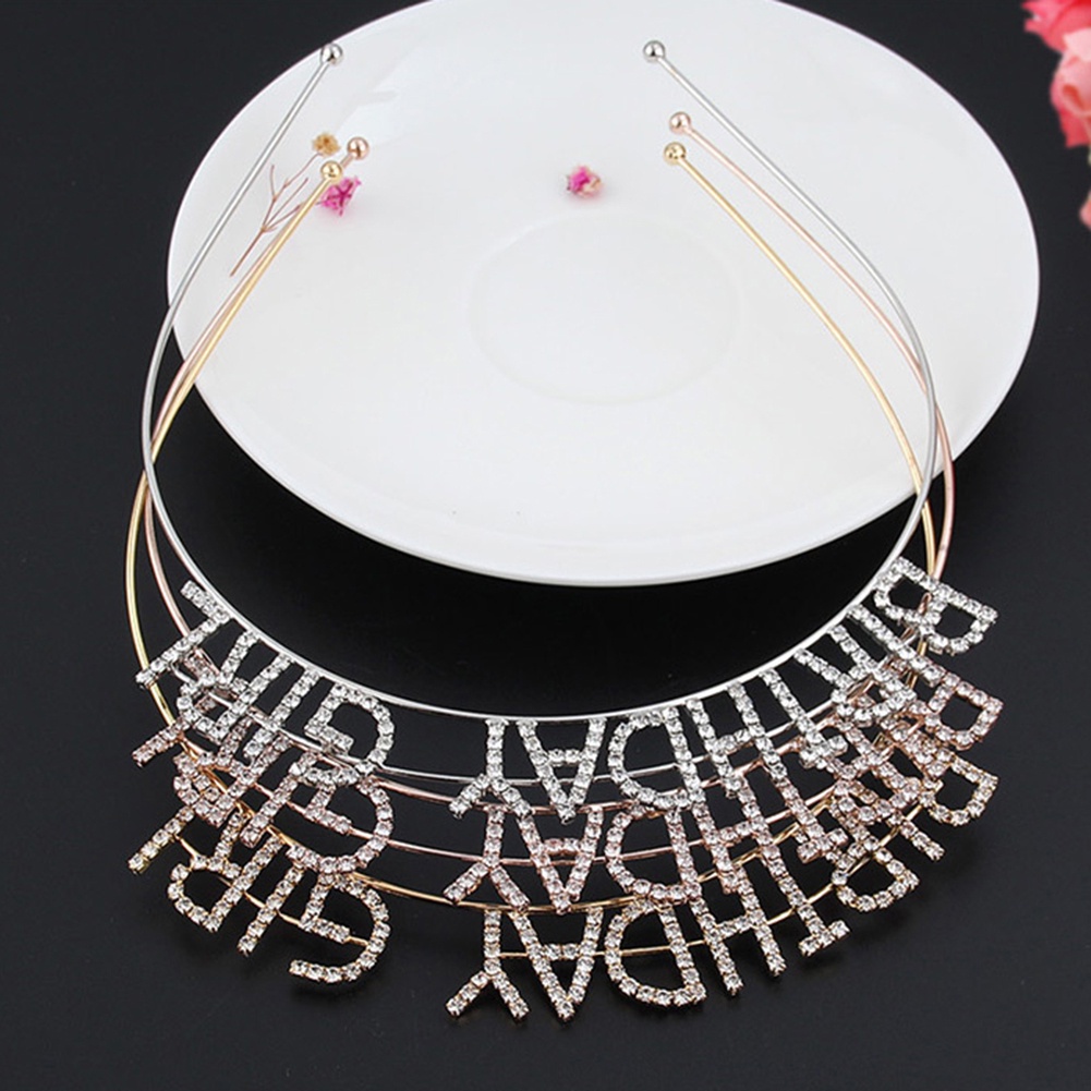 Băng Đô Cài Tóc Hình Vương Miện Đính Đá Lấp Lánh