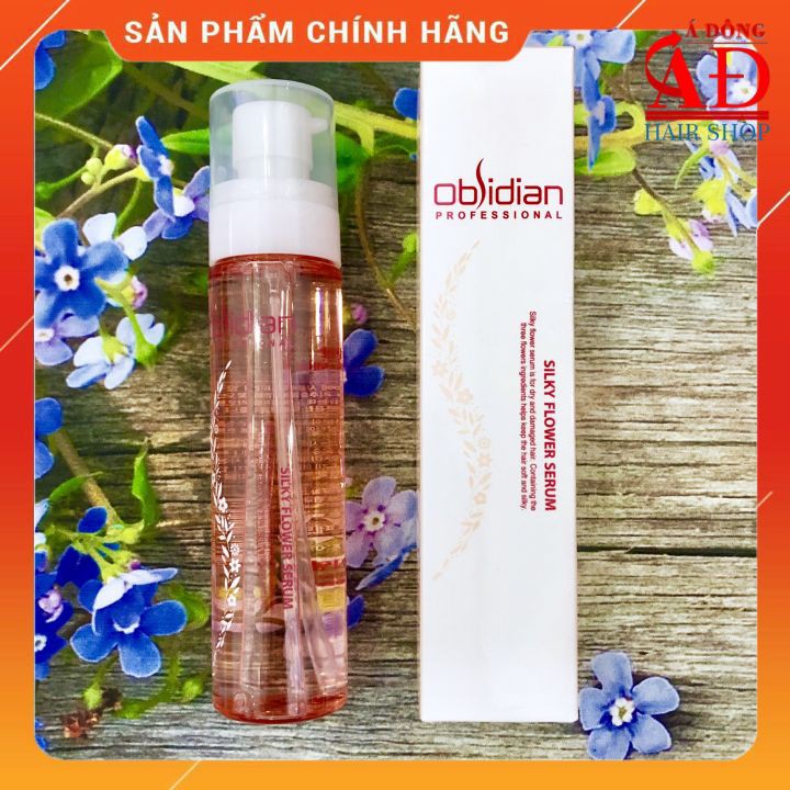 [Chính hãng] [Giá sỉ] HUYẾT THANH DƯỠNG TÓC SIÊU MỀM MƯỢT OBSIDIAN SILKY FLOWER SERUM 110ml