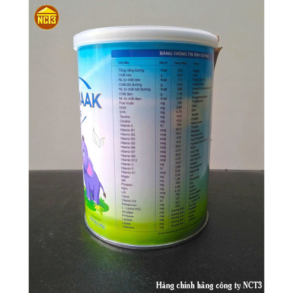 Sữa Bột Cho Trẻ Trên 3 Tuổi GROOT MAAK  NCT3 Hương VANI (900g) (Hàng chính hãng công ty NCT3 ) .