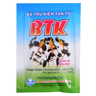 Combo 2 gói Bả trừ kiến tận tổ BTK (gói 5g)