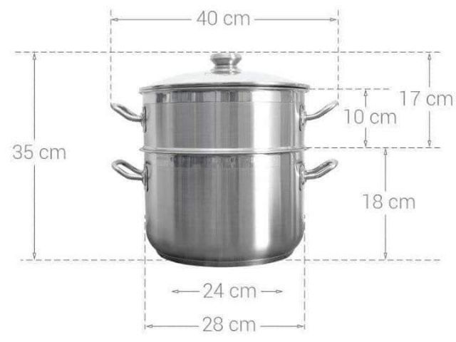 Combo 3 nồi hấp HT COOK 28cm