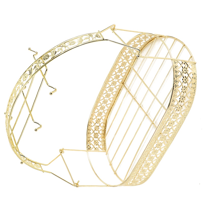 Giá Đỡ Cốc / Đĩa / Muỗng / Nồi Bằng Kim Loại Mạ Vàng Kích Thước Lớn Tiện Dụng