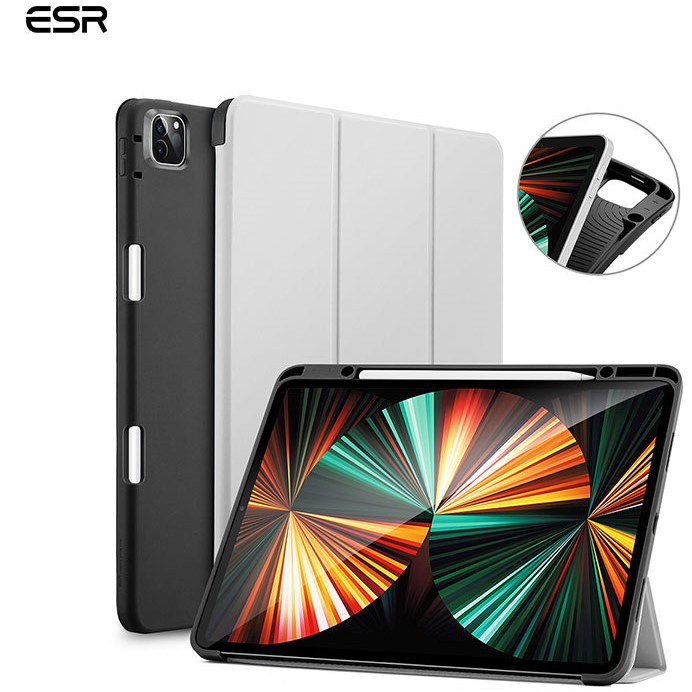 Bao Da Dành Cho iPad Pro 12.9 inch M1/ M2 2021 ESR Rebound Pencil Case- Hàng Chính Hãng