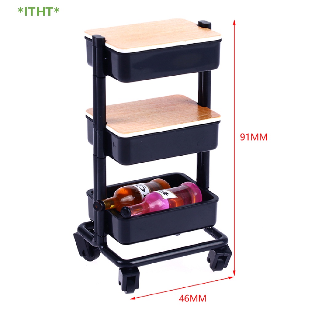 Xe Đẩy Em Bé Trang Trí Nhà Búp Bê Tỉ Lệ 1: 12 Mới