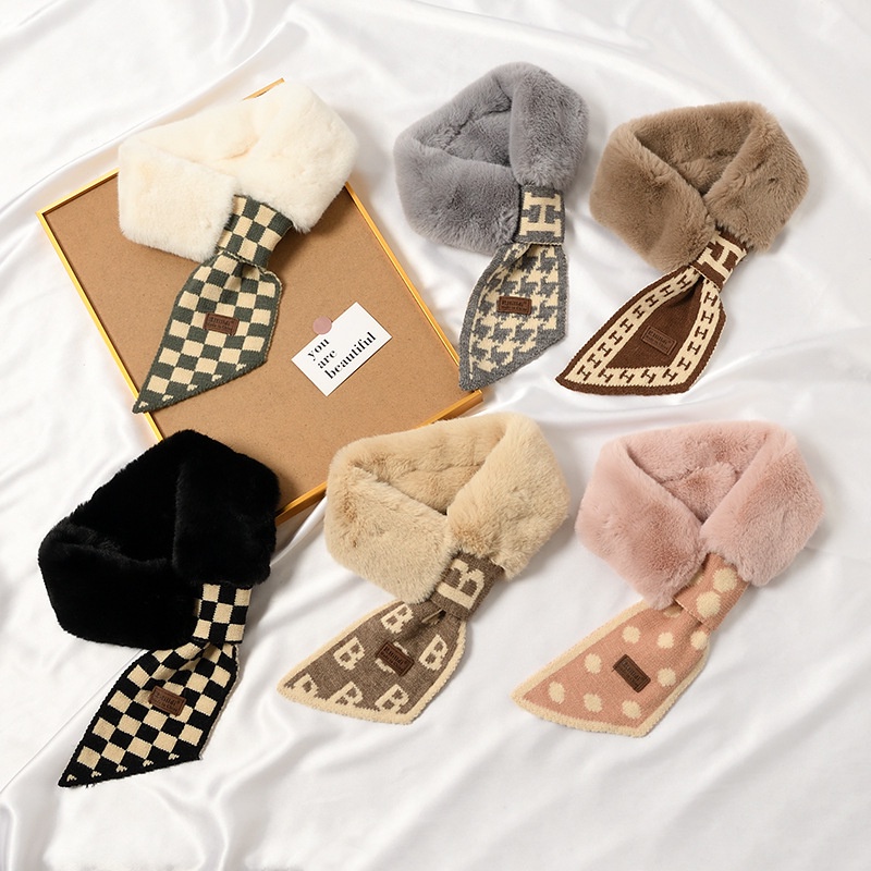 Khăn len choàng cổ thời trang phong cách Hàn Quốc cho nữ