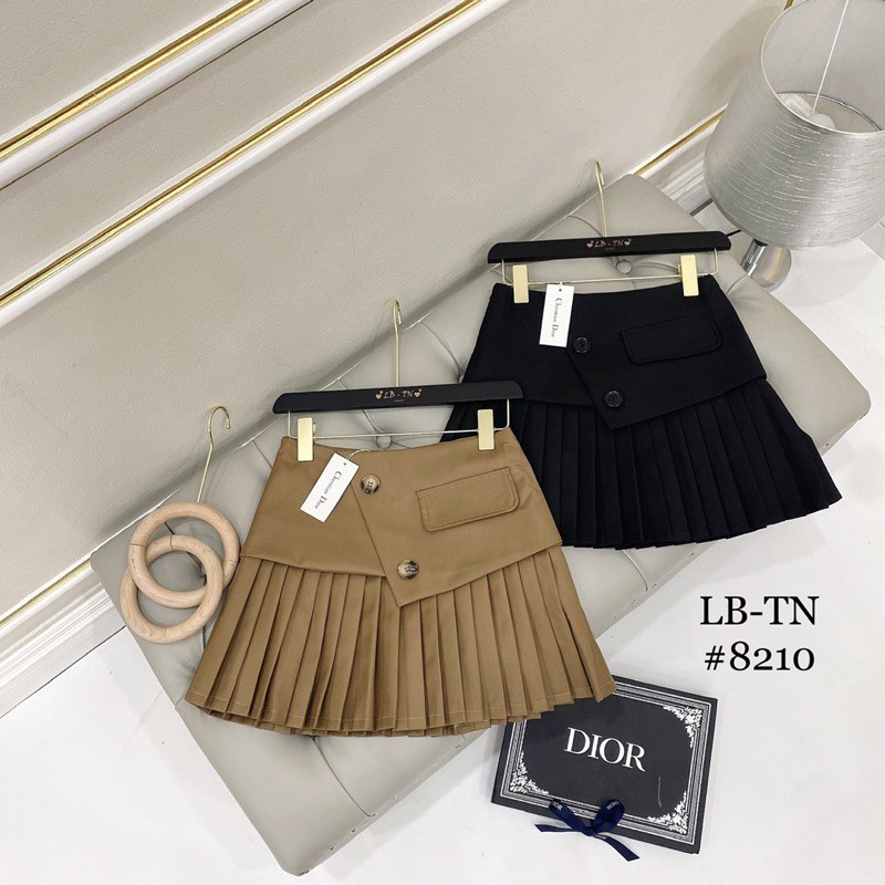 [ Mã WASTRUN4 giảm 10% tối đa 30K đơn 99K] CHÂN VÁY KAKI XẾP LY LOẠI 1 MS23111