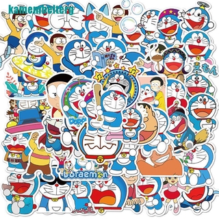 ❉Bộ 50 Miếng Dán Hình Doraemon Trang Trí Vali / Xe Máy / Xe Hơi / Ván