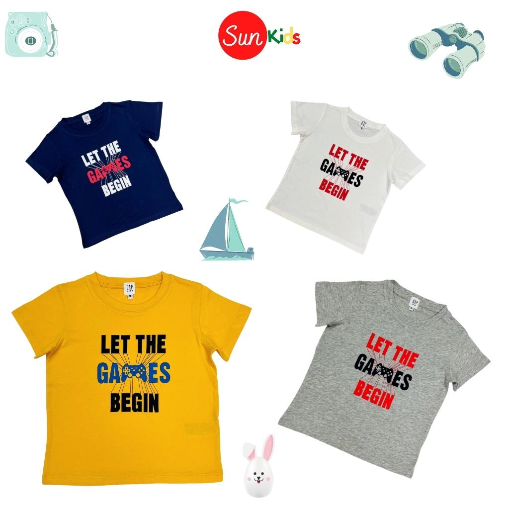 Áo thun bé trai xuất xịn, áo phông cho bé trai, chất cotton, size 3-12 tuổi - SUNKIDS