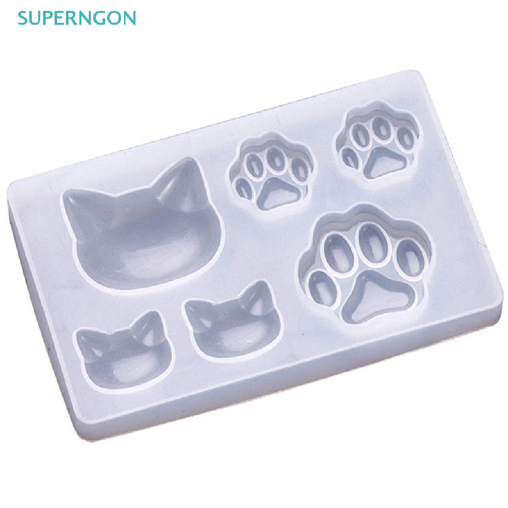 Khuôn Làm Móc Khóa Hình Dấu Chân Mèo Bằng Epoxy Diy