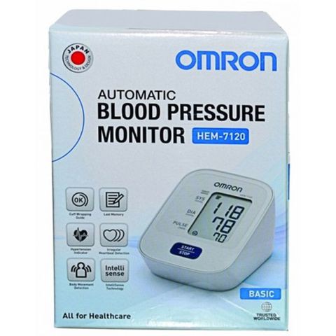 Máy đo huyết áp bắp tay Omron Hem 7120 ( Trắng )