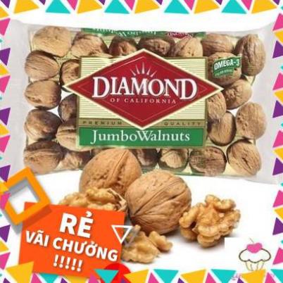 ( KIBO ) Óc Chó Mỹ Diamond Jumbo Walnuts gói 453G - Mỹ