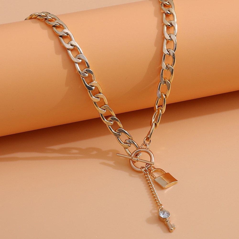 Dây Chuyền Nhiều Lớp Hình Chìa Khóa Trái Tim Màu Sắc Đơn Giản Thời Trang